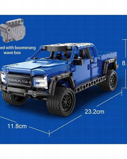CADA STATYBINIAI BLOKELIAI VISUREIGIS AUTOMOBILIS OFF-ROADER SU ATGAL TRAUKIAMU VARIKLIU 390 EL.