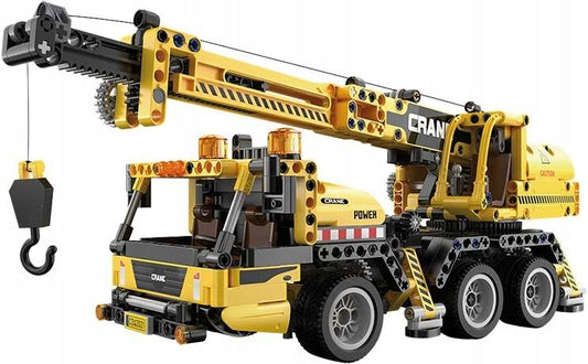 CADA statybiniai blokeliai, kranas 37 cm, didelė statybinė transporto priemonė 658 dalys