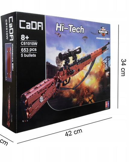 CADA Kaladėlių replika šautuvo 98K 653 detalės + šoviniai