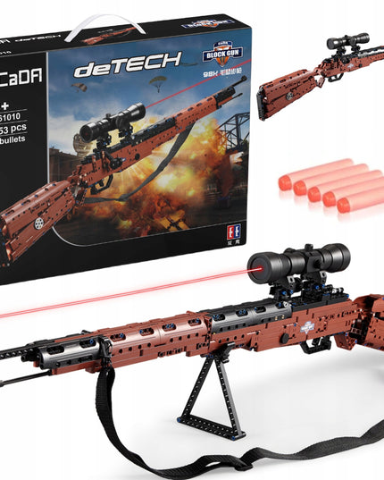 CADA Kaladėlių replika šautuvo 98K 653 detalės + šoviniai