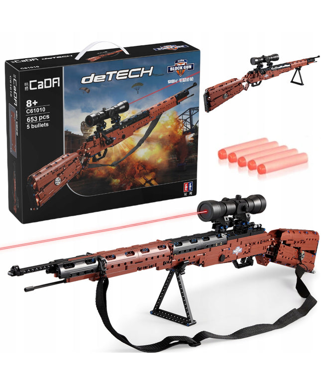 CADA Kaladėlių replika šautuvo 98K 653 detalės + šoviniai