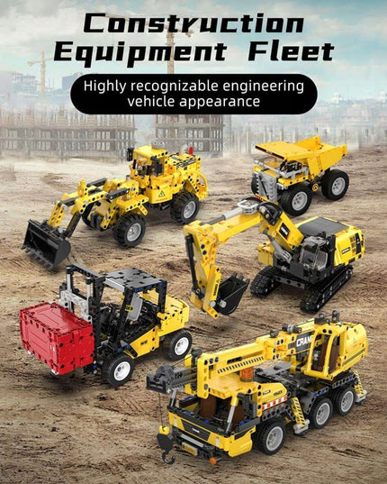 CADA TECHNIC STATYBINIAI BLOKELIAI KRANAS 37 CM DIDELĖ STATYBINĖ TRANSPORTO PRIEMONĖ 658 EL.