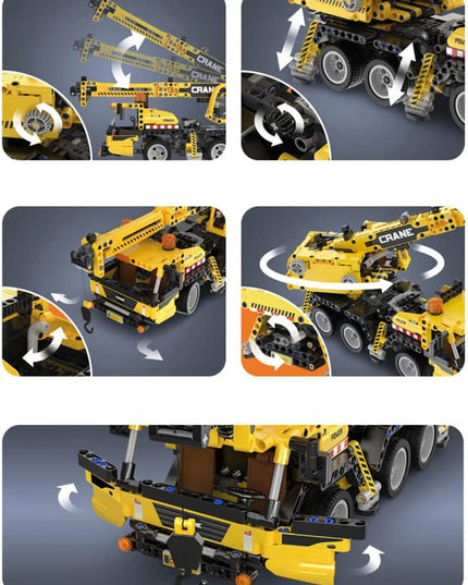 CADA TECHNIC STATYBINIAI BLOKELIAI KRANAS 37 CM DIDELĖ STATYBINĖ TRANSPORTO PRIEMONĖ 658 EL.