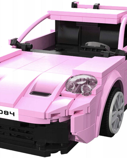 CADA Konstruktoriaus rinkinys: Sportinio automobilio modelis "Legend Sport", Rožinis, RC, Dvigubo režimo, 280 elementų