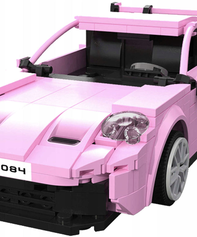 CADA Konstruktoriaus rinkinys: Sportinio automobilio modelis "Legend Sport", Rožinis, RC, Dvigubo režimo, 280 elementų