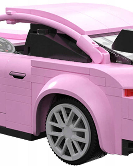 CADA Konstruktoriaus rinkinys: Sportinio automobilio modelis "Legend Sport", Rožinis, RC, Dvigubo režimo, 280 elementų