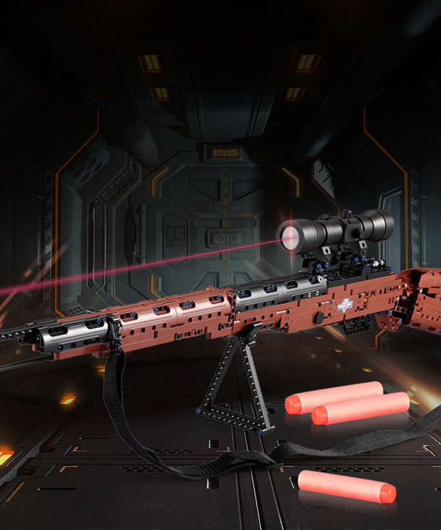 CADA Blokelių rinkinys Šautuvas 98K Didelis 653 elementai + putplasčio šoviniai