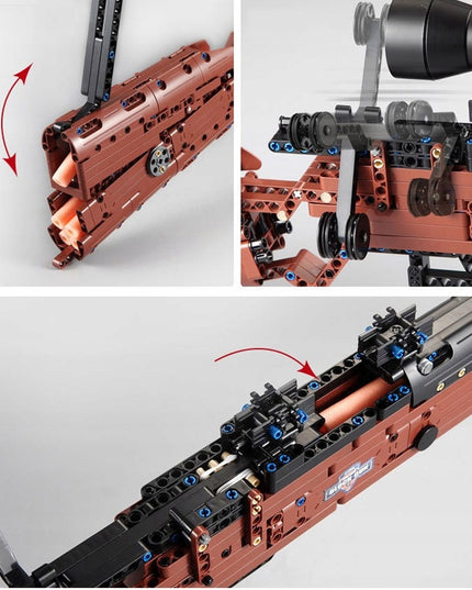 CADA Blokelių rinkinys Šautuvas 98K Didelis 653 elementai + putplasčio šoviniai