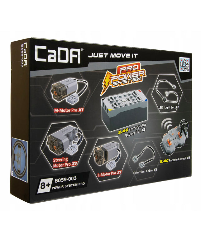 CADA PRO POWER SYSTEM RC pavara, skirta automatizuoti konstruktorių rinkinius