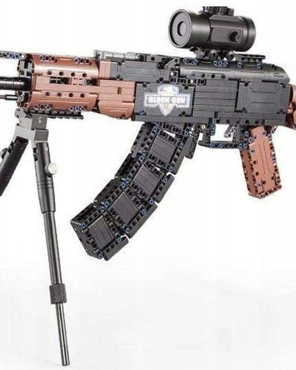 CADA Statybinių blokelių rinkinys Šautuvas AK-47 KALASHNIKOV 738 EL. Didelis