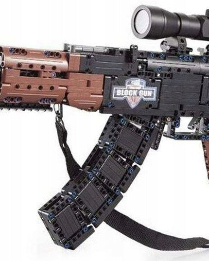 CADA Statybinių blokelių rinkinys Šautuvas AK-47 KALASHNIKOV 738 EL. Didelis