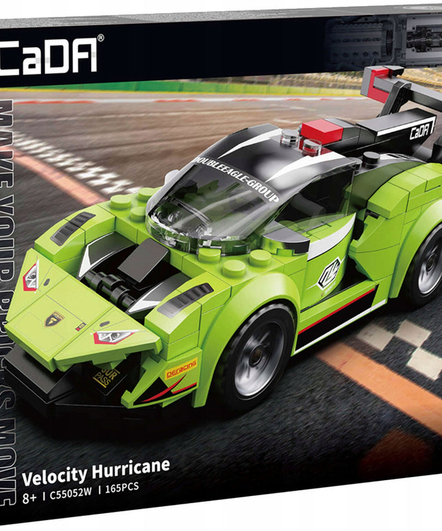 CADA konstrukcinių kaladėlių rinkinys VELOCITY HURRICANE 165 elementai