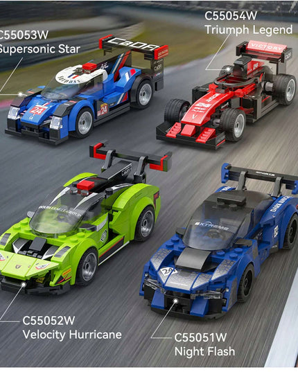 CADA konstrukcinių kaladėlių rinkinys VELOCITY HURRICANE 165 elementai