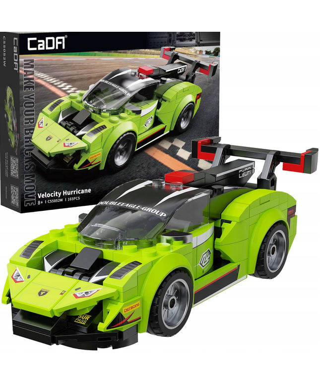 CADA konstrukcinių kaladėlių rinkinys VELOCITY HURRICANE 165 elementai