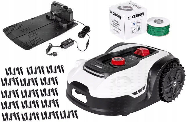 Robot vejapjovė Cedrus L20 C-MOW, automatinė vejos pjovimo kosiarka, 2000m² WiFi