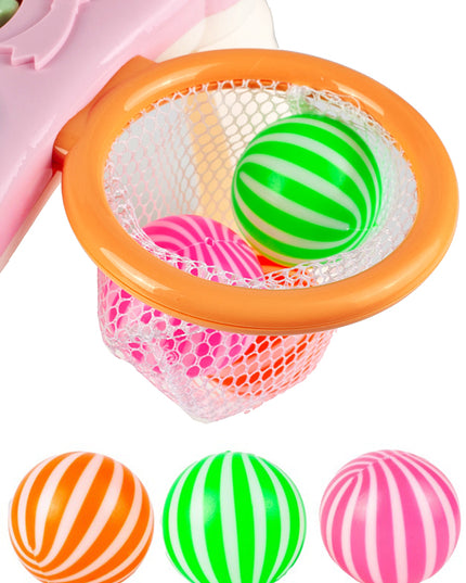 Vaikiškas vežimėlis-stūmiklis 5in1, krepšinio lenta, interaktyvus edukacinis stalas vaikui