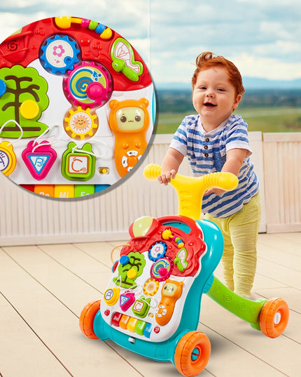 Interaktyvus 5in1 stumdukas edukacinis staliukas panelė vaikams mažyliui