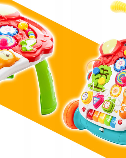 Interaktyvus 5in1 stumdukas edukacinis staliukas panelė vaikams mažyliui