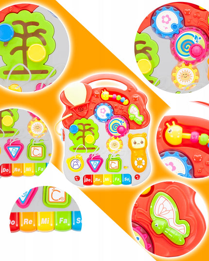 Interaktyvus 5in1 stumdukas edukacinis staliukas panelė vaikams mažyliui