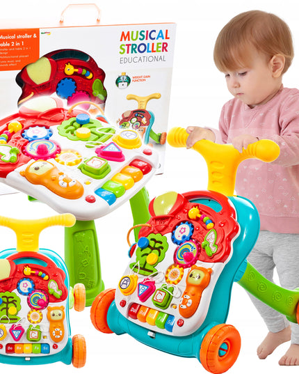 Interaktyvus 5in1 stumdukas edukacinis staliukas panelė vaikams mažyliui