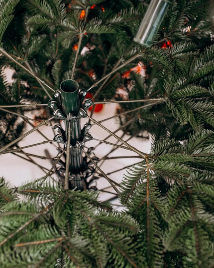 Dirbtinė eglutė PE + PVC Alaska 210 cm, automatinis išskleidimas, tanki, premium klasės