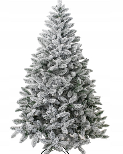 Dirbtinė snieguota eglutė Victoria PVC 220 cm, tanki ir klasikinė