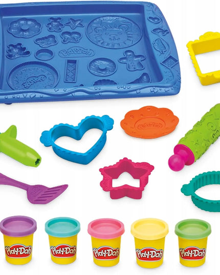 „Play-Doh“ modelino rinkinys „Saldūs sausainiai“, 5 spalvos ir priedai