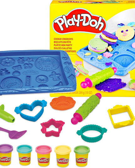 „Play-Doh“ modelino rinkinys „Saldūs sausainiai“, 5 spalvos ir priedai
