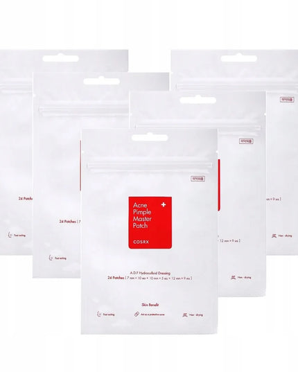 COSRX Acne Pimple Master Patch 5 x 24 vnt. – pleistrai nuo spuogų, rinkinys
