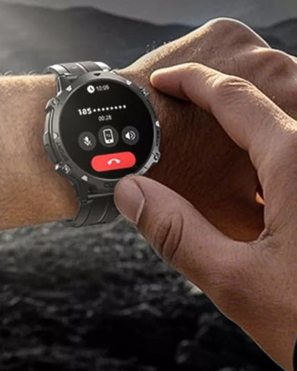 Išmanusis laikrodis Cubot X3 AMOLED su barometru, pulso matuokliu, skambučių funkcija, tvirtas karinis korpusas