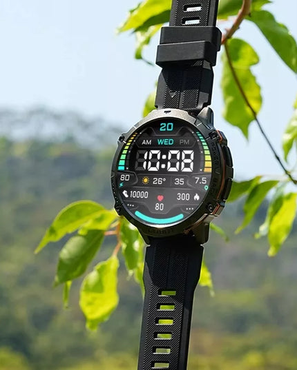 Išmanusis laikrodis Cubot X3 AMOLED su barometru, pulso matuokliu, skambučių funkcija, tvirtas karinis korpusas