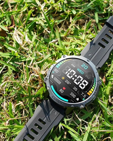 Išmanusis laikrodis Cubot X3 AMOLED su barometru, pulso matuokliu, skambučių funkcija, tvirtas karinis korpusas
