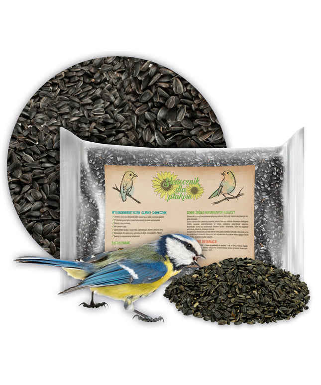 JUODOSIOS SAULĖGRĄŽOS SVEIKAS PAŠARAS MAISTAS SKANĖSTAS ŽIEMOJANTIEMS PAUKŠČIAMS 1KG