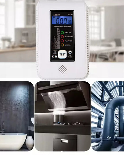 XTREME 2in1 smalkių ir dujų detektorius CO anglies monoksido metano butano WIFI TUYA