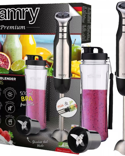 Camry CR 4615 Delninis Blenderis + "Smoothie" Gėrimo Indelis 700W TURBO LED BPA Free