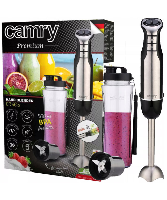 Camry CR 4615 Delninis Blenderis + "Smoothie" Gėrimo Indelis 700W TURBO LED BPA Free