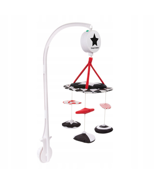 Canpol Kontrastinė pliušinė sensorinė karuselė su muzikos dėžute SENSORY TOYS