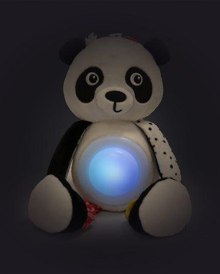 Canpol babies Pliušinė panda su pakabuku, muzikos dėžute ir lempute BabiesBoo