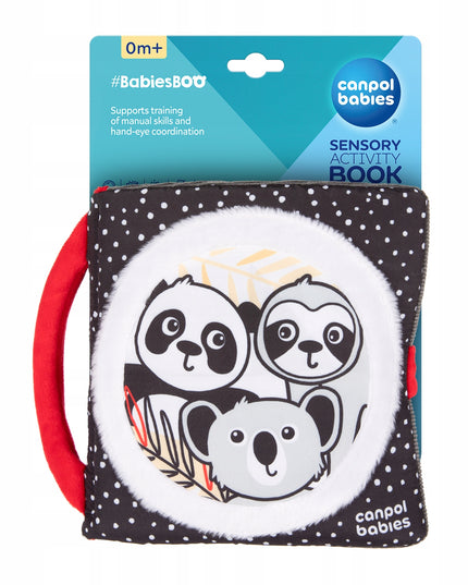 Canpol babies didelė sensorinė lavinamoji knygelė BabiesBoo PANDA