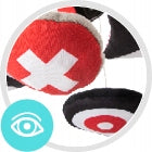 Canpol babies kontrastinė kelioninė karuselė ant vežimėlio ar automobilio kėdutės SENSORY