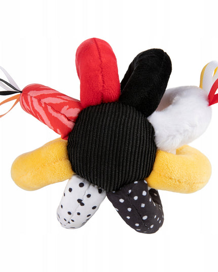 Canpol Babies Sensorinis Kamuoliukas su Barškučiu ir Pypsiuku BabiesBoo