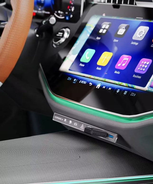 Belaidis CarPlay adapteris Mini USB, skirtas iOS, stabilus ryšys
