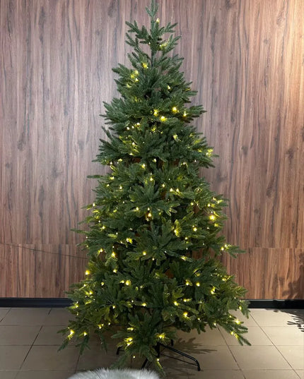 Dirbtinė eglutė Arktyczny Świerk žalia PE+PVC 2,25 m + LED girlianda