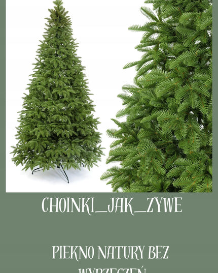 Dirbtinė eglutė Jodła Light Green 2D 100% PE 130 cm, silikoninė, kaip tikra