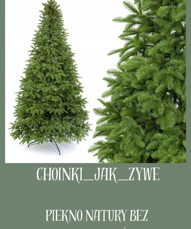 Dirbtinė eglutė Jodła Light Green 2D 100% PE 160 cm, silikoninė, kaip tikra