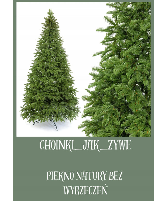 Dirbtinė eglutė Jodła Light Green 2D 100% PE 160 cm, silikoninė, kaip tikra
