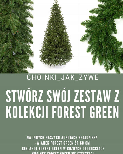Dirbtinė eglutė kėnis NOBILES FOREST Green 2D 100% PE 180 cm