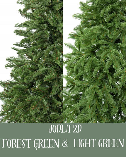 Dirbtinė eglutė „Jodła NOBILES FOREST Green 2D“, 100% PE, 220 cm, silikoninė