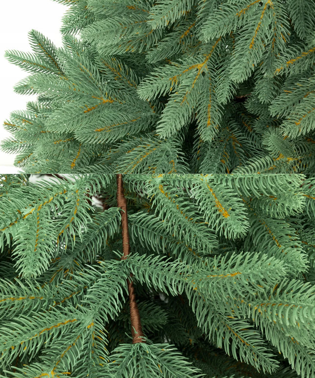 Dirbtinė Kalėdų eglutė PREMIUM Sidabrinė eglė SILVER SKY 3D 100% PE 220 cm