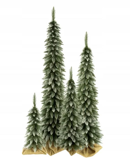 Dirbtinė eglutė SLIM Tatrų eglė, švelniai pasnigusi, 180 cm